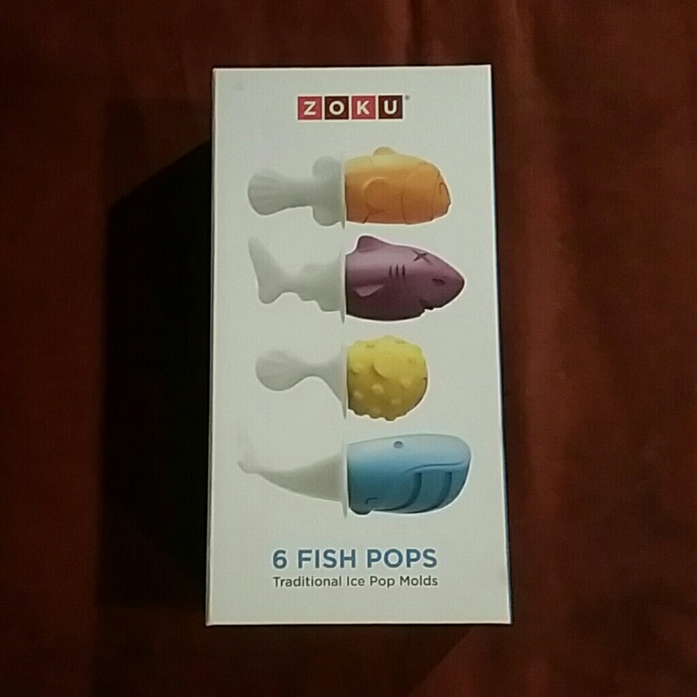 Zoku Fish Pops popsicle make mold NEW Grea…